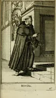 An illustration from Nette afbeeldingen der eyge dragten van alle geestelyke orders : nevens een korte aantekening van haar begin, instelders, en bevestiging (1688)