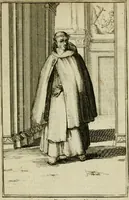 An illustration from Nette afbeeldingen der eyge dragten van alle geestelyke orders : nevens een korte aantekening van haar begin, instelders, en bevestiging (1688)
