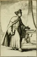An illustration from Nette afbeeldingen der eyge dragten van alle geestelyke orders : nevens een korte aantekening van haar begin, instelders, en bevestiging (1688)