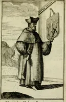 An illustration from Nette afbeeldingen der eyge dragten van alle geestelyke orders : nevens een korte aantekening van haar begin, instelders, en bevestiging (1688)