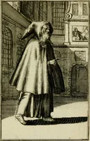 An illustration from Nette afbeeldingen der eyge dragten van alle geestelyke orders : nevens een korte aantekening van haar begin, instelders, en bevestiging (1688)