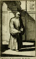 An illustration from Nette afbeeldingen der eyge dragten van alle geestelyke orders : nevens een korte aantekening van haar begin, instelders, en bevestiging (1688)