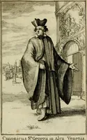 An illustration from Nette afbeeldingen der eyge dragten van alle geestelyke orders : nevens een korte aantekening van haar begin, instelders, en bevestiging (1688)