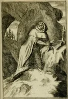 An illustration from Nette afbeeldingen der eyge dragten van alle geestelyke orders : nevens een korte aantekening van haar begin, instelders, en bevestiging (1688)