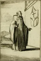An illustration from Nette afbeeldingen der eyge dragten van alle geestelyke orders : nevens een korte aantekening van haar begin, instelders, en bevestiging (1688)