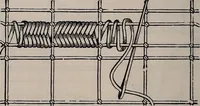 An illustration from The netting book for guipure d'art, &c.. (1879)