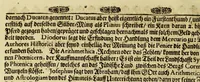 An illustration from Neu-eingerichtete Material-Kammer: : das ist, Gründliche Beschreibung aller fürnehmsten Materialien und Specereyen, so wohl auch andrer guter und gemeiner Waaren, woher solche den Ursprung nehmen, wie sie zu erkennen, gut zu behalten, und endlich die Prob derselben darauf zu machen, umb zu sehen, ob solche verfälscht und wie die Verfälschung darinnen zu mercken sey. Samt einer Erklärung: der chimischen, medicinischen, metallinischen, mineralischen und andere Characteren, was nehmlich solche für Bedeutungen insich halten. Wobey angehängt ein aussführlicher Bericht des Walfisch-Fanges in der nordischen Landen, dessgleichen niemals also in Teutscher Sprach beschrieben worden; und hernach eine kurtze Revision oder Wiederholung meines in An. 1662. aussgegangenen Buchhaltens, darinnen nicht allein meist alle Puncten besser erklärt und erläutert; sondern auch an vielen Orten vermehret, dazu ein und anders, welches vorhero nicht also beschrieben gewesen, anjetzo aber besser und deutlicher vorgestellet wird. Zuvor niemals also in Druck ausgegangen. Allen Liebhabern der Handlungen und Kauffmannschafften zum besten, mit guten Nutz und Frommen eingerichtet (1672)