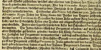 An illustration from Neu-eingerichtete Material-Kammer: : das ist, Gründliche Beschreibung aller fürnehmsten Materialien und Specereyen, so wohl auch andrer guter und gemeiner Waaren, woher solche den Ursprung nehmen, wie sie zu erkennen, gut zu behalten, und endlich die Prob derselben darauf zu machen, umb zu sehen, ob solche verfälscht und wie die Verfälschung darinnen zu mercken sey. Samt einer Erklärung: der chimischen, medicinischen, metallinischen, mineralischen und andere Characteren, was nehmlich solche für Bedeutungen insich halten. Wobey angehängt ein aussführlicher Bericht des Walfisch-Fanges in der nordischen Landen, dessgleichen niemals also in Teutscher Sprach beschrieben worden; und hernach eine kurtze Revision oder Wiederholung meines in An. 1662. aussgegangenen Buchhaltens, darinnen nicht allein meist alle Puncten besser erklärt und erläutert; sondern auch an vielen Orten vermehret, dazu ein und anders, welches vorhero nicht also beschrieben gewesen, anjetzo aber besser und deutlicher vorgestellet wird. Zuvor niemals also in Druck ausgegangen. Allen Liebhabern der Handlungen und Kauffmannschafften zum besten, mit guten Nutz und Frommen eingerichtet (1672)