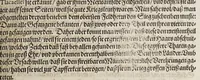 An illustration from Neundter vnd letzter Theil Americae, : darin[n] gehandelt wird, von Gelegenheit der Elementen, Natur, Art vnd eigenschafft der Newen Welt: item von derselben Völcker, abergläubischen Götzendienst, Policey vnd Regiments Ordnung: beneben einem seinen register oder Catalogo, aller Könige, von anfang ihrer Königreich an, biss auff den letzten König der Mexicaner, Motec̦uma genannt, den andern dess Nahmens, sampt eygentlicher Beschreibung der Wahl, Krönung, vnd Todt derselben, vnd letzlich was diese Indianer für Krieg wider einander geführet haben. Alles auffs trewlichste aus Niederländischer Beschreibung Iohan. Hugen von Lintschotten, in vnser Hochteutsche Sprache versetzet, durch Iohannem Humberger Wetterauium. Ferner auch von der Reise der fünff Schiffe, so im Junto dess 1598. Jahrs, in Hollandt aussgefahren, der meynung, durch das Fretum Magelanum, zu den Moluckischen Inseln zu Schiffen, wie sie nemlich von einander kommen vnd zerstrewetworden, also dass nur allein der Hauptmann Sebald de Weert, sampt noch einem Schiff beysammen blieben, vnd auff die vier Monat lang, mit grosser gefahr in dem Freto sich auffgehalten, welcher auch endlich, als er vber die 2. Jahr auff solcher Reise elendiglich zugebracht, mit einem Schiffe, Anno 1600. vnverrichter Sache wider anheim kommen. (1601)
