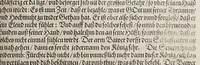 An illustration from Neundter vnd letzter Theil Americae, : darin[n] gehandelt wird, von Gelegenheit der Elementen, Natur, Art vnd eigenschafft der Newen Welt: item von derselben Völcker, abergläubischen Götzendienst, Policey vnd Regiments Ordnung: beneben einem seinen register oder Catalogo, aller Könige, von anfang ihrer Königreich an, biss auff den letzten König der Mexicaner, Motec̦uma genannt, den andern dess Nahmens, sampt eygentlicher Beschreibung der Wahl, Krönung, vnd Todt derselben, vnd letzlich was diese Indianer für Krieg wider einander geführet haben. Alles auffs trewlichste aus Niederländischer Beschreibung Iohan. Hugen von Lintschotten, in vnser Hochteutsche Sprache versetzet, durch Iohannem Humberger Wetterauium. Ferner auch von der Reise der fünff Schiffe, so im Junto dess 1598. Jahrs, in Hollandt aussgefahren, der meynung, durch das Fretum Magelanum, zu den Moluckischen Inseln zu Schiffen, wie sie nemlich von einander kommen vnd zerstrewetworden, also dass nur allein der Hauptmann Sebald de Weert, sampt noch einem Schiff beysammen blieben, vnd auff die vier Monat lang, mit grosser gefahr in dem Freto sich auffgehalten, welcher auch endlich, als er vber die 2. Jahr auff solcher Reise elendiglich zugebracht, mit einem Schiffe, Anno 1600. vnverrichter Sache wider anheim kommen. (1601)