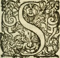 An illustration from Nevf livres de la dignité et de l'accroissement des sciences (1632)