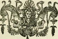 An illustration from Nevf livres de la dignité et de l'accroissement des sciences (1632)