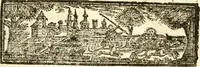 An illustration from A new dictionary of heraldry ... : and a concise account of the most noted orders of knighthood that are or have been, and of honours and dignities ecclesiastical, civil, or military .. (1725)