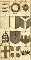 An illustration from A new dictionary of heraldry ... : and a concise account of the most noted orders of knighthood that are or have been, and of honours and dignities ecclesiastical, civil, or military .. (1725)