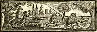 An illustration from A new dictionary of heraldry ... : and a concise account of the most noted orders of knighthood that are or have been, and of honours and dignities ecclesiastical, civil, or military .. (1725)