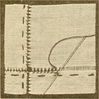 An illustration from The new dressmaker; with complete and fully illustrated instructions on every point connected with sewing, dressmaking and tailoring, from the actual stitches to the cutting, making, altering, mending, and cleaning of clothes for ladies, misses, girls, children, infants, men and boys (1921)