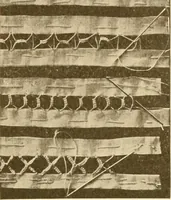 An illustration from The new dressmaker; with complete and fully illustrated instructions on every point connected with sewing, dressmaking and tailoring, from the actual stitches to the cutting, making, altering, mending, and cleaning of clothes for ladies, misses, girls, children, infants, men and boys (1921)