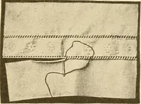 An illustration from The new dressmaker; with complete and fully illustrated instructions on every point connected with sewing, dressmaking and tailoring, from the actual stitches to the cutting, making, altering, mending, and cleaning of clothes for ladies, misses, girls, children, infants, men and boys (1921)