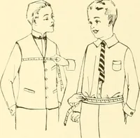 An illustration from The new dressmaker; with complete and fully illustrated instructions on every point connected with sewing, dressmaking and tailoring, from the actual stitches to the cutting, making, altering, mending, and cleaning of clothes for ladies, misses, girls, children, infants, men and boys (1921)