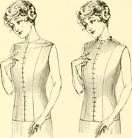 An illustration from The new dressmaker; with complete and fully illustrated instructions on every point connected with sewing, dressmaking and tailoring, from the actual stitches to the cutting, making, altering, mending, and cleaning of clothes for ladies, misses, girls, children, infants, men and boys (1921)