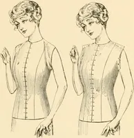 An illustration from The new dressmaker; with complete and fully illustrated instructions on every point connected with sewing, dressmaking and tailoring, from the actual stitches to the cutting, making, altering, mending, and cleaning of clothes for ladies, misses, girls, children, infants, men and boys (1921)