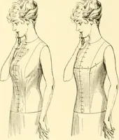 An illustration from The new dressmaker; with complete and fully illustrated instructions on every point connected with sewing, dressmaking and tailoring, from the actual stitches to the cutting, making, altering, mending, and cleaning of clothes for ladies, misses, girls, children, infants, men and boys (1921)