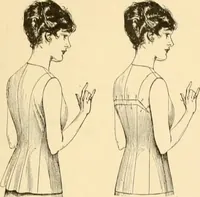 An illustration from The new dressmaker; with complete and fully illustrated instructions on every point connected with sewing, dressmaking and tailoring, from the actual stitches to the cutting, making, altering, mending, and cleaning of clothes for ladies, misses, girls, children, infants, men and boys (1921)