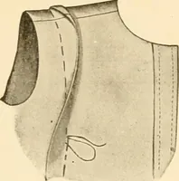 An illustration from The new dressmaker; with complete and fully illustrated instructions on every point connected with sewing, dressmaking and tailoring, from the actual stitches to the cutting, making, altering, mending, and cleaning of clothes for ladies, misses, girls, children, infants, men and boys (1921)