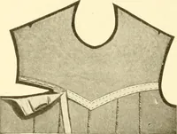 An illustration from The new dressmaker; with complete and fully illustrated instructions on every point connected with sewing, dressmaking and tailoring, from the actual stitches to the cutting, making, altering, mending, and cleaning of clothes for ladies, misses, girls, children, infants, men and boys (1921)