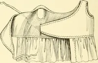 An illustration from The new dressmaker; with complete and fully illustrated instructions on every point connected with sewing, dressmaking and tailoring, from the actual stitches to the cutting, making, altering, mending, and cleaning of clothes for ladies, misses, girls, children, infants, men and boys (1921)