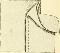 An illustration from The new dressmaker; with complete and fully illustrated instructions on every point connected with sewing, dressmaking and tailoring, from the actual stitches to the cutting, making, altering, mending, and cleaning of clothes for ladies, misses, girls, children, infants, men and boys (1921)