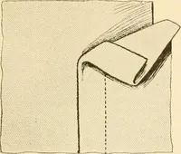 An illustration from The new dressmaker; with complete and fully illustrated instructions on every point connected with sewing, dressmaking and tailoring, from the actual stitches to the cutting, making, altering, mending, and cleaning of clothes for ladies, misses, girls, children, infants, men and boys (1921)