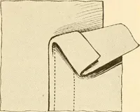 An illustration from The new dressmaker; with complete and fully illustrated instructions on every point connected with sewing, dressmaking and tailoring, from the actual stitches to the cutting, making, altering, mending, and cleaning of clothes for ladies, misses, girls, children, infants, men and boys (1921)
