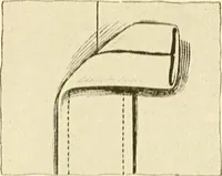 An illustration from The new dressmaker; with complete and fully illustrated instructions on every point connected with sewing, dressmaking and tailoring, from the actual stitches to the cutting, making, altering, mending, and cleaning of clothes for ladies, misses, girls, children, infants, men and boys (1921)
