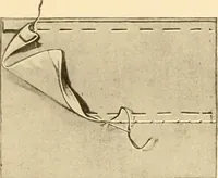 An illustration from The new dressmaker; with complete and fully illustrated instructions on every point connected with sewing, dressmaking and tailoring, from the actual stitches to the cutting, making, altering, mending, and cleaning of clothes for ladies, misses, girls, children, infants, men and boys (1921)