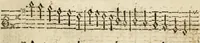 An illustration from A new and easie method to learn to sing by book : whereby one (who hath a good voice and ear) may, without other help, learn to sing true by notes : design'd chiefly for, and applied to, the promoting of psalmody; and furnished with variety of psalm tunes in parts, with directions for that kind of singing .. (1686)