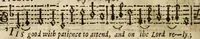 An illustration from A new and easie method to learn to sing by book : whereby one (who hath a good voice and ear) may, without other help, learn to sing true by notes : design'd chiefly for, and applied to, the promoting of psalmody; and furnished with variety of psalm tunes in parts, with directions for that kind of singing .. (1686)