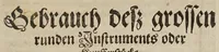 An illustration from Newe geometrische vnd perspectiuische Inuentiones etlicher sonderbahrer Instrument, die zum perspectiuischen Grundreissen der Pasteyen vnnd Vestungen, wie auch zum planimetrischen Grundlegen der Stätt, Feldläger vnd Landtschafften, dessgleichen zur Büchsenmeisterey sehr nützlich vnnd gebrauchsam seynd : auss demonstriertem vnnd bewehrtem Fundament zusammen geordnet, vnd mit verständlichen Kupfferstücken in Truck gegeben (1610)