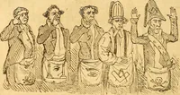 An illustration from New England anti-Masonic almanac for the year of Our Lord 1832 (1831)