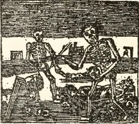 An illustration from The New-England primer; a history of its origin and development; with a reprint of the unique copy of the earliest known edition and many facsimile illustrations and reproductions (1897)