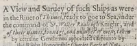 An illustration from Newes of Sr. Walter Rauleigh. With the true description of Guiana: : as also a relation of the excellent gouernment, and much hope of the prosperity of the voyage. (1618)