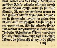 An illustration from Newe vnbekanthe Landte und ein newe Weldte in kurtz verganger Zeythe erfunden (1508)