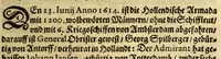 Picture 3 of 5 from Newe vnd warhaffte Relation, von deme was sich in beederley, das ist, in den West- vnd Ost-Indien, von der Zeit an zugetragen, dass sich die Nauigationes der holl- vnnd engelländischen Compagnien daselbsthin angefangen abzuschneiden. : Dabey die Vrsachen entdeckt, warumb solche Nauigationes sich nicht mehr also heuffig continuiern, wie es die General Ost Indianische Gesellschafft vor sich gehabt. Sambt einer newen Description dess Erdtbodens, in welchem die rechte Beschaffenheit der septentrionalischen Landt, so wol gegen Auff- als gegen Nidergang der Son[n]en, jetzt erst recht an Tag gebracht, hingegen der falsche Wohn, den man bisshero von dem Freto Anian, vnd von einem newen septentrionalischen Weg naher den Indien gehabt, menniglich benommen wirdt. (1619), leaf 49