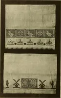 An illustration from The new filet crochet book; original designs which may be used also for cross-stitch and beadwork, with patterns represented in a new way (1912)