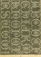 An illustration from The new filet crochet book; original designs which may be used also for cross-stitch and beadwork, with patterns represented in a new way (1912)