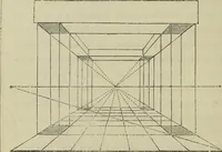 An illustration from A new manual of perspective: containing remarks on the theory of the art, and its practical application in the procudtion of drawings ... Illustrated by numerous engravings (1849)
