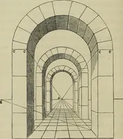 An illustration from A new manual of perspective: containing remarks on the theory of the art, and its practical application in the procudtion of drawings ... Illustrated by numerous engravings (1849)