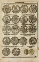 Picture 8 of 35 from New Müntz Buech : darinnen allerley gross vunnd kleine, silberne vnd guldene Sorten, vmb wichtiger Vrsach willen also fürgestelt werden, vnd erstlich der Römischen Kayserlichen vnd Königlichen Mayestat ... : darneben auch bäpstlicher Heiligkeit vnd der König in Hispanien, Portugal ... : dann auch der Italianischen Fürsten .. (1604), leaf 52