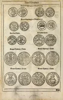 Picture 15 of 35 from New Müntz Buech : darinnen allerley gross vunnd kleine, silberne vnd guldene Sorten, vmb wichtiger Vrsach willen also fürgestelt werden, vnd erstlich der Römischen Kayserlichen vnd Königlichen Mayestat ... : darneben auch bäpstlicher Heiligkeit vnd der König in Hispanien, Portugal ... : dann auch der Italianischen Fürsten .. (1604), leaf 94