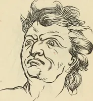 An illustration from New Physiognomy : or signs of character, as manifested through temperament and external forms, and especially in the "the human face divine." (1889)